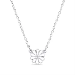 margriet ketting in zilver met hanger in zilver - Maggie