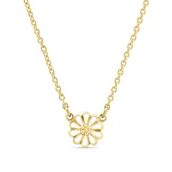 margriet ketting in verguld sterlingzilver met hanger in verguld sterlingzilver - Maggie