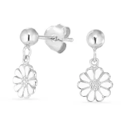 8 mm margriet oorsteker in zilver - Maggie