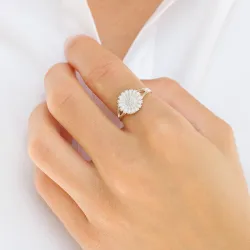 11 mm margriet ring in zilver - Marie