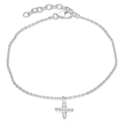 kruis armband in zilver