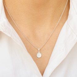 margriet hanger in zilver - Maggie