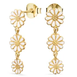 margriet oorbellen in verguld zilver - Maggie