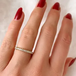 Diamant mémoire ring in 14 karaat goud 0,26 ct