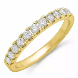 Diamant mémoire ring in 14 karaat goud 0,48 ct