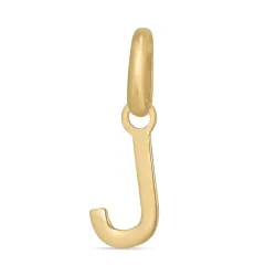 letter j hanger in 8 karaat goud - My Letter