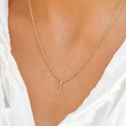 letter j hanger in 8 karaat goud - My Letter