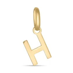letter h hanger in 8 karaat goud - My Letter
