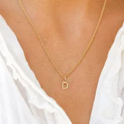 letter d hanger in 8 karaat goud - My Letter