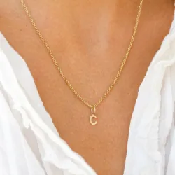 letter c hanger in 8 karaat goud - My Letter