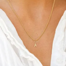 letter a hanger in 8 karaat goud - My Letter