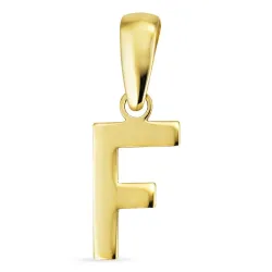 letter f hanger in 8 karaat goud - My Letter
