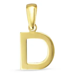 letter d hanger in 8 karaat goud - My Letter