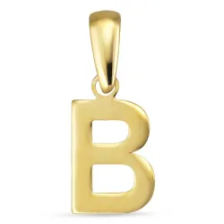 letter b hanger in 8 karaat goud