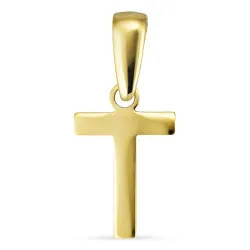 letter t hanger in 8 karaat goud - My Letter