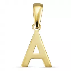 letter a hanger in 8 karaat goud