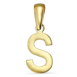 letter s hanger in 8 karaat goud - My Letter