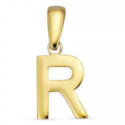 letter r hanger in 8 karaat goud