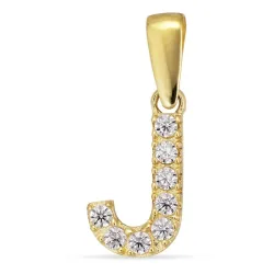 letter j hanger in 8 karaat goud - My Letter