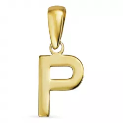 letter p hanger in 8 karaat goud