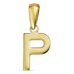 letter p hanger in 8 karaat goud - My Letter