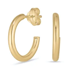 14 mm halfcreool in 8 karaat goud - Gold Collection