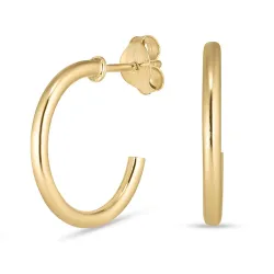 14,5 mm halfcreool in 8 karaat goud - Gold Collection