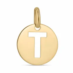 letter t hanger in 8 karaat goud - My Letter