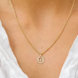 letter o hanger in 8 karaat goud - My Letter