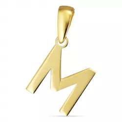 letter m hanger in 8 karaat goud