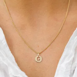 letter g hanger in 8 karaat goud - My Letter