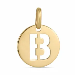 letter b hanger in 8 karaat goud - My Letter