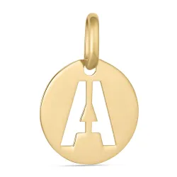 letter a hanger in 8 karaat goud - My Letter