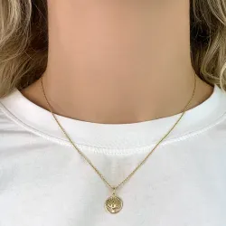 12 mm boom van het leven hanger in 8 karaat goud - Gold Collection