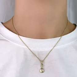 infinity hanger in 8 karaat goud - Gold Collection