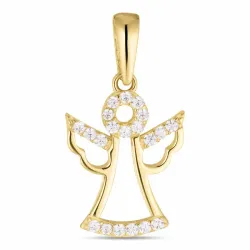 engel zirkoon hanger in 8 karaat goud - Gold Collection
