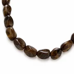 acryl ketting in verguld staal - AURA