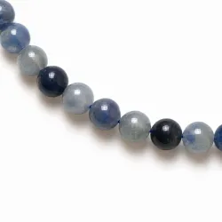 blauwe aventurijn armband in verguld staal - AURA