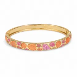 waterproof pink bangle in verguld staal - OCEANA