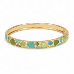 waterproof groen bangle in verguld staal - OCEANA