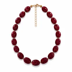 acryl ketting in verguld staal - AURA