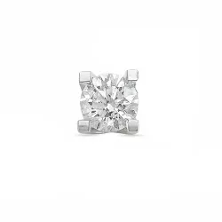 1/2 paar diamant oorsteker in 14 karaat witgoud met diamant 