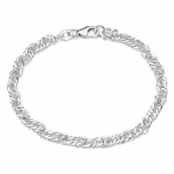BNH singapore armband in zilver 18,5 cm x 3,5 mm