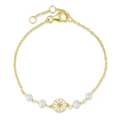 margriet parel armband in verguld sterlingzilver