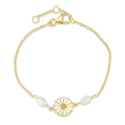 margriet parel armband in verguld sterlingzilver