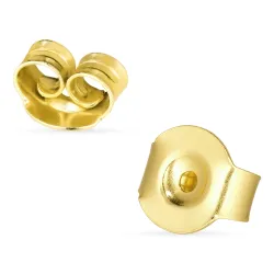 1 paar butterflies in verguld zilver