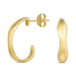 14 mm halfcreool in verguld zilver