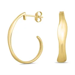 20 mm halfcreool in verguld zilver