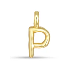 letter p hanger in verguld sterlingzilver - My Letter