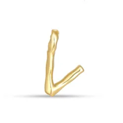 letter v hanger in verguld sterlingzilver - My Letter